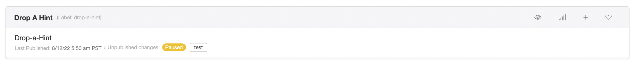 Screenshot showing Also in the slide-out window toward the bottom is the option to manage tags. Here you can add or delete tags and change your visibility and editing options....