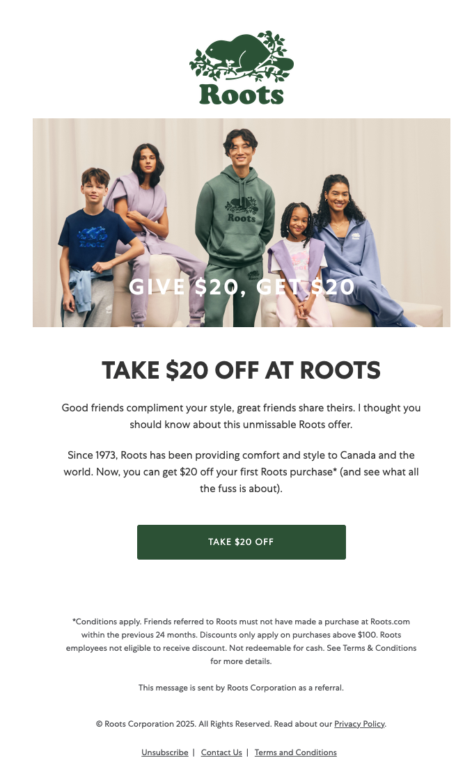 Screenshot showing The Share Email & Reminder let advocates share your brand with friends via email, with an added option to send follow-up reminders. This two-step engagement...