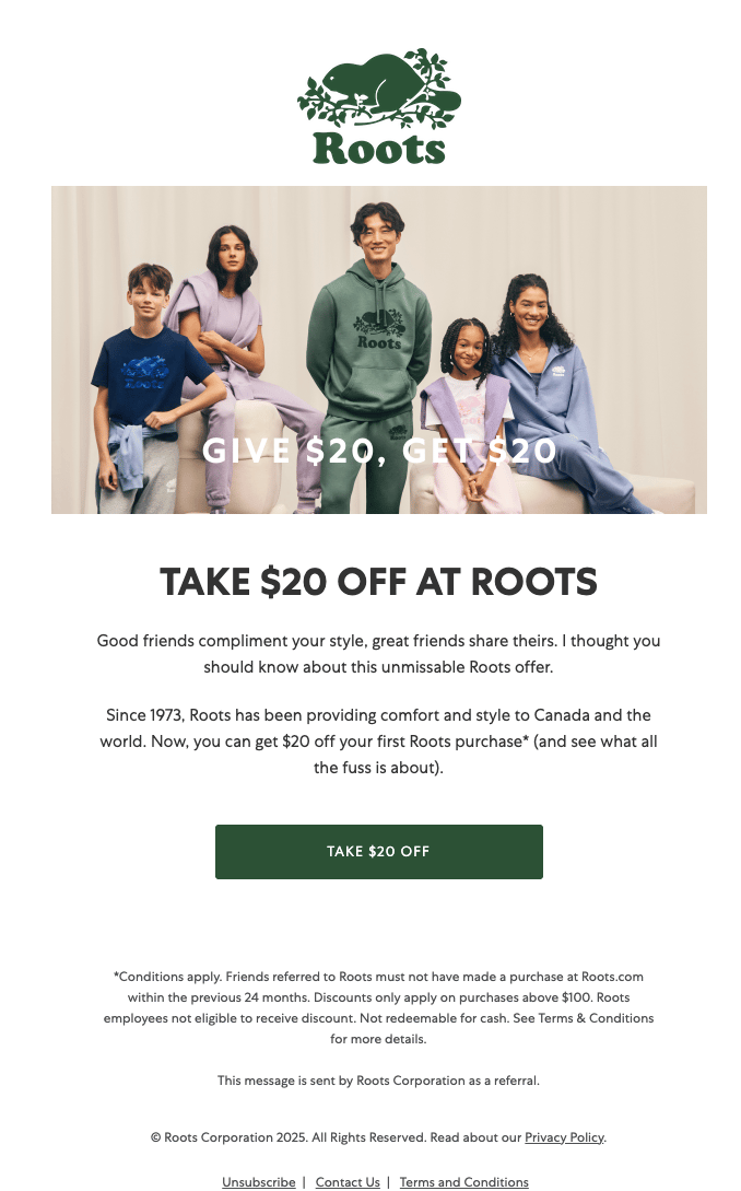 Screenshot showing The Share Email & Reminder let advocates share your brand with friends via email, with an added option to send follow-up reminders. This two-step engagement...