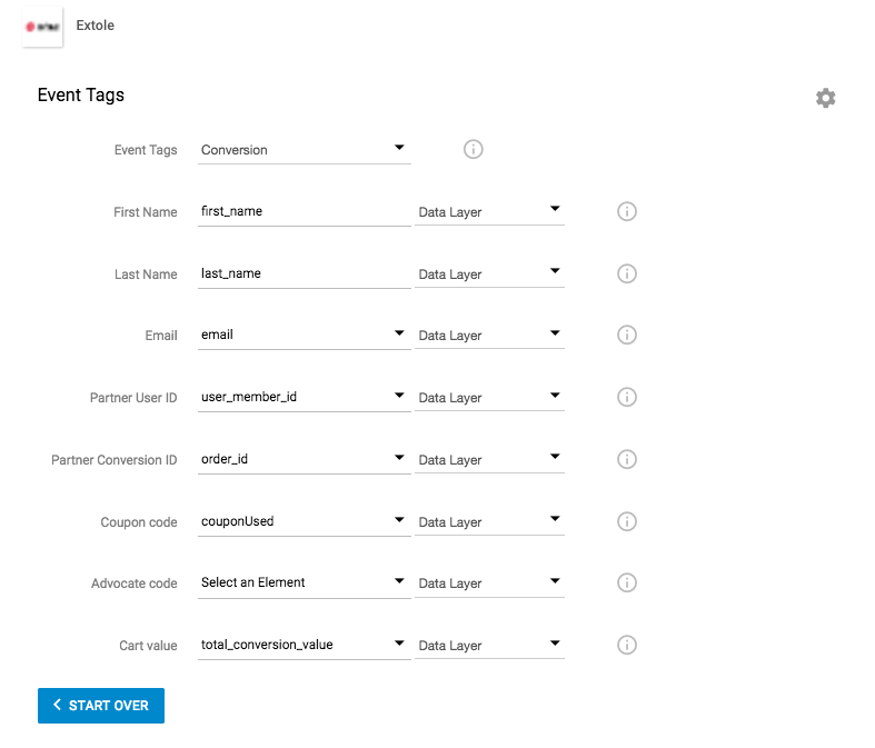 Screenshot showing To include a conversion tag on your site
