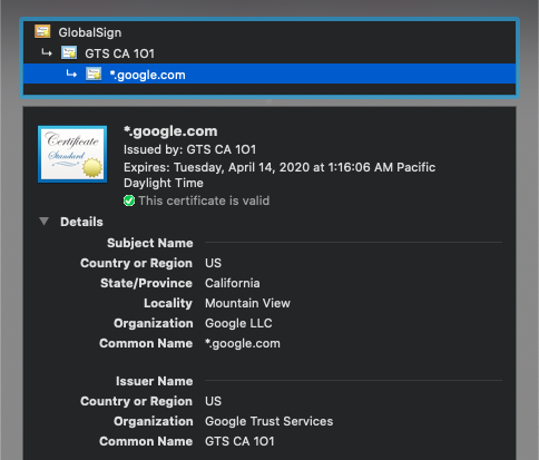 Screenshot showing Then click the certificate icon to get the company information.