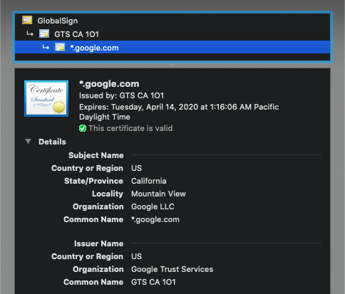 Screenshot showing Then click the certificate icon to get the company information.