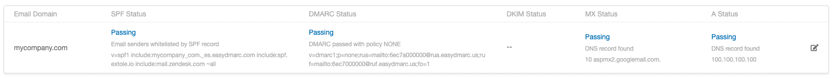 Screenshot showing In the My Extole Tech Center you will see an Email Domains section where you can add your email domain. Here, we display if emails will send from that domain...