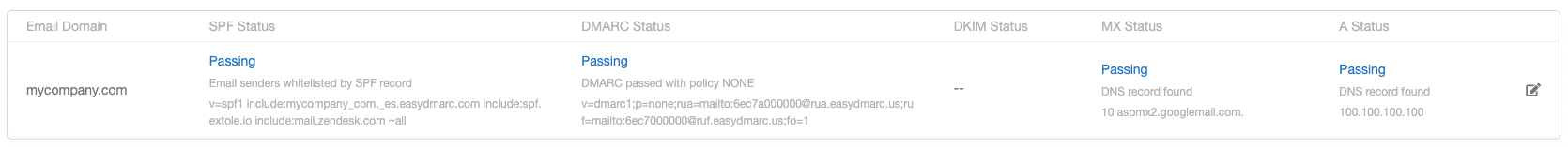 Screenshot showing In the My Extole Tech Center you will see an Email Domains section where you can add your email domain. Here, we display if emails will send from that domain...