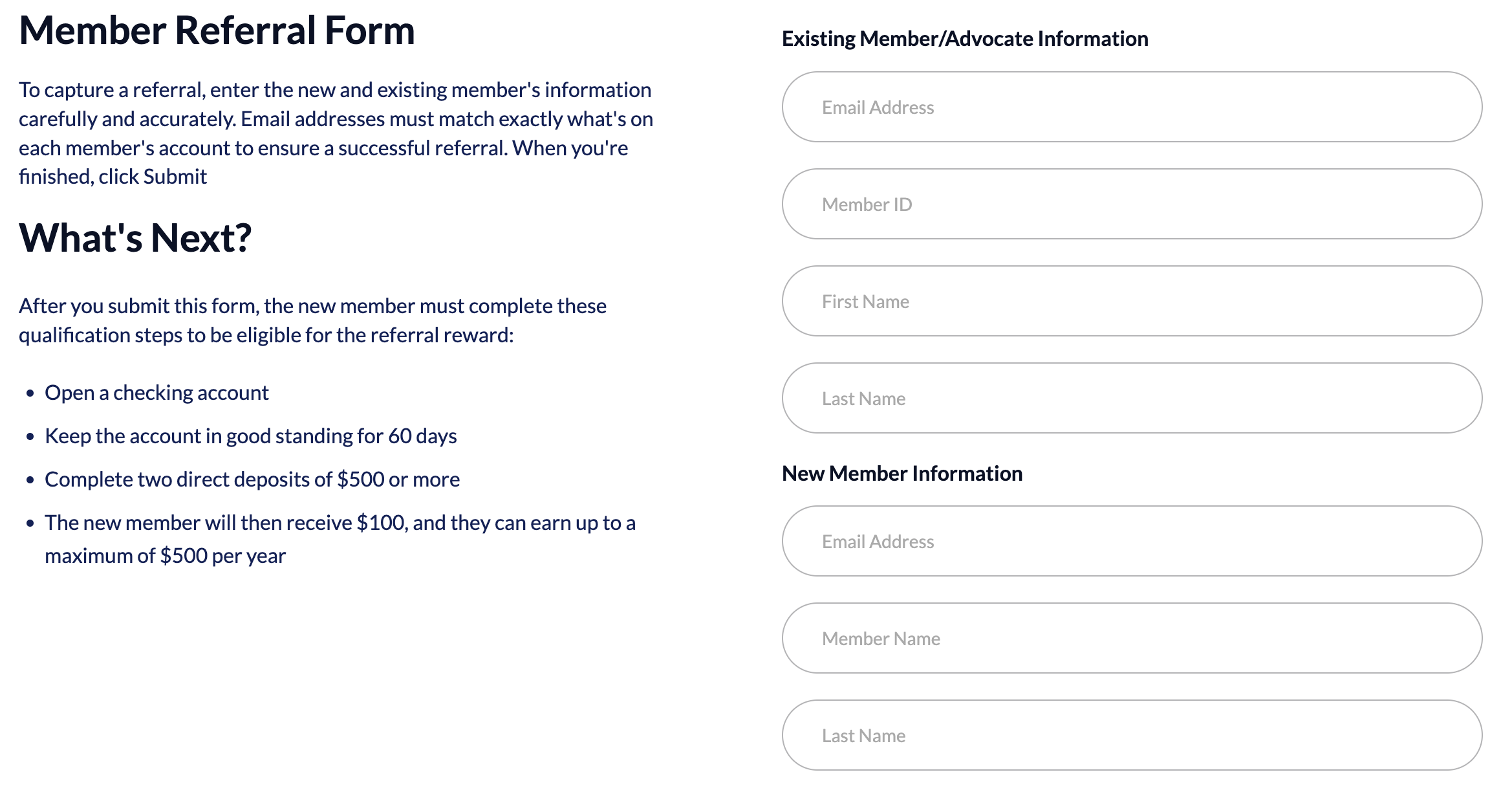 Screenshot showing Open the 'In Branch Referral Portal' creative, and modify the image, text, and copy to match your program's needs.