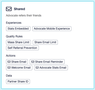 Screenshot showing Business events are important events, typically performed by a customer or user, sent from your system to Extole via tag, file, or API, depending on your...