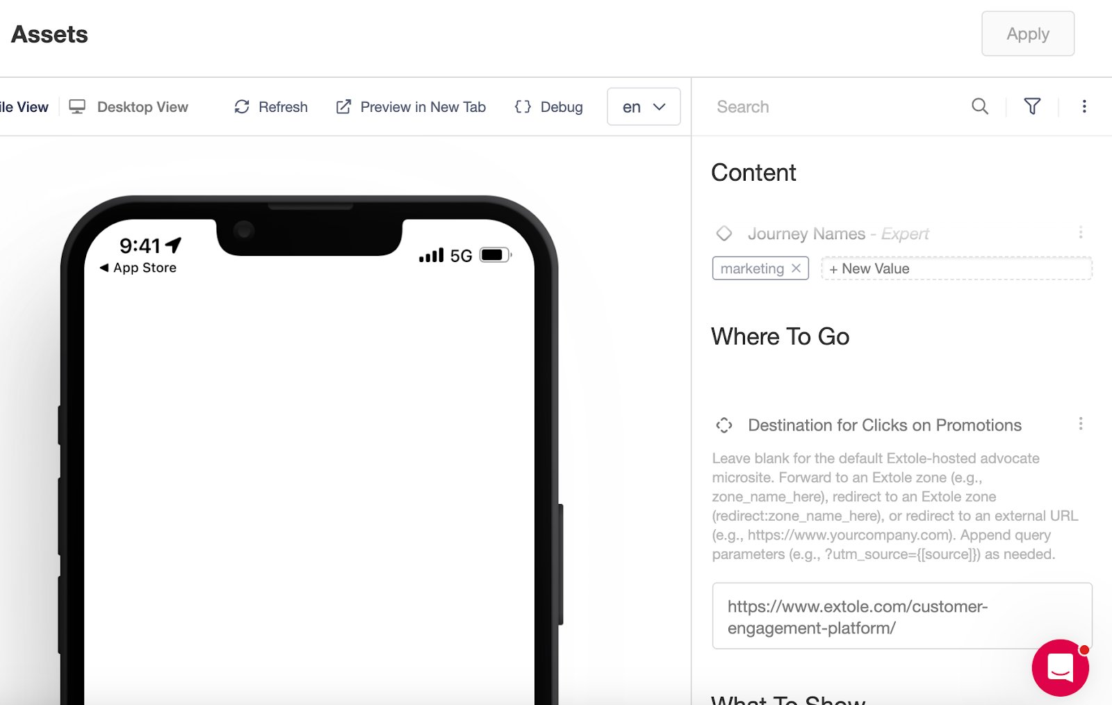 Screenshot showing >