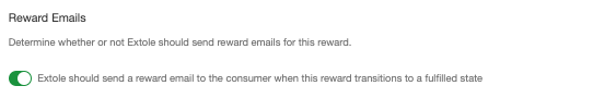 Screenshot showing Choose Custom Reward.