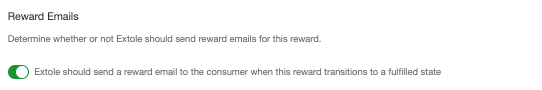 Screenshot showing Choose Custom Reward.