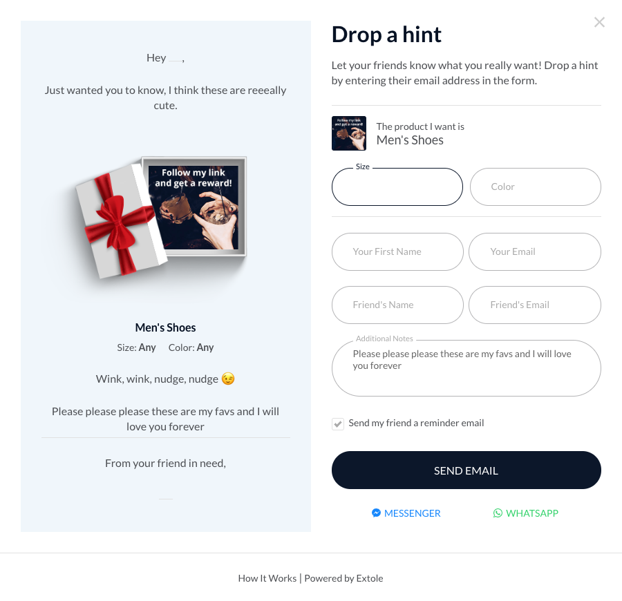 Screenshot showing You can configure up to two product labels, which can be used for things like "Size" and "Color". These will not be pulled in from the product page – the...