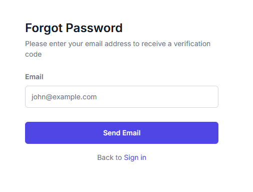Forgot Password