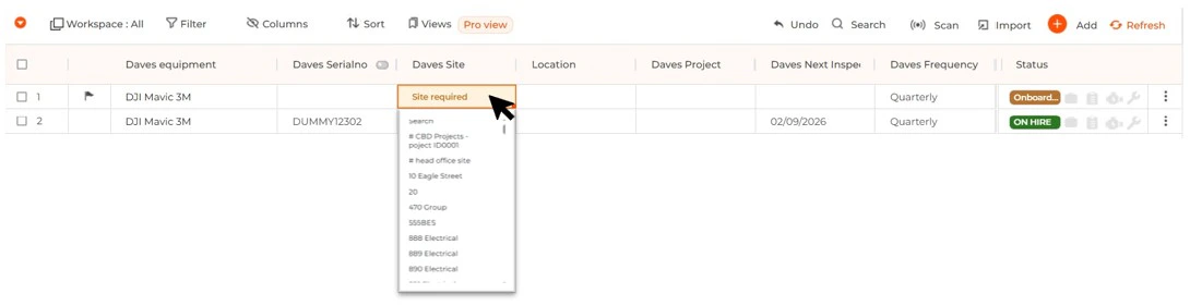 Duplicate Asset Records
