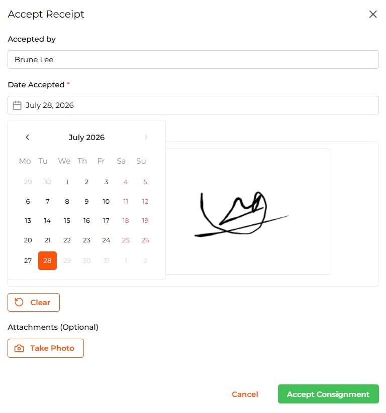 Acceptance Page Acceptance Page