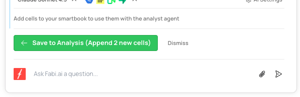 Save AI suggestions to Smartbook