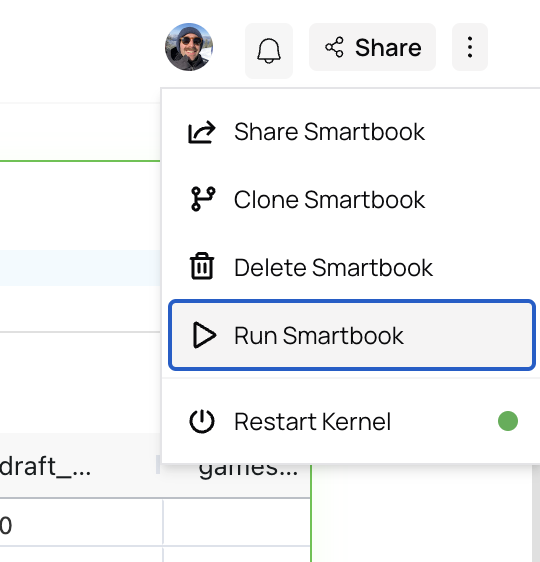 Run entire Smartbook