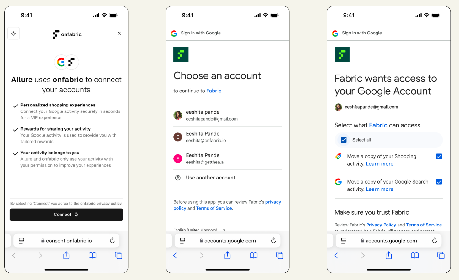 Illustrative Consent Experience