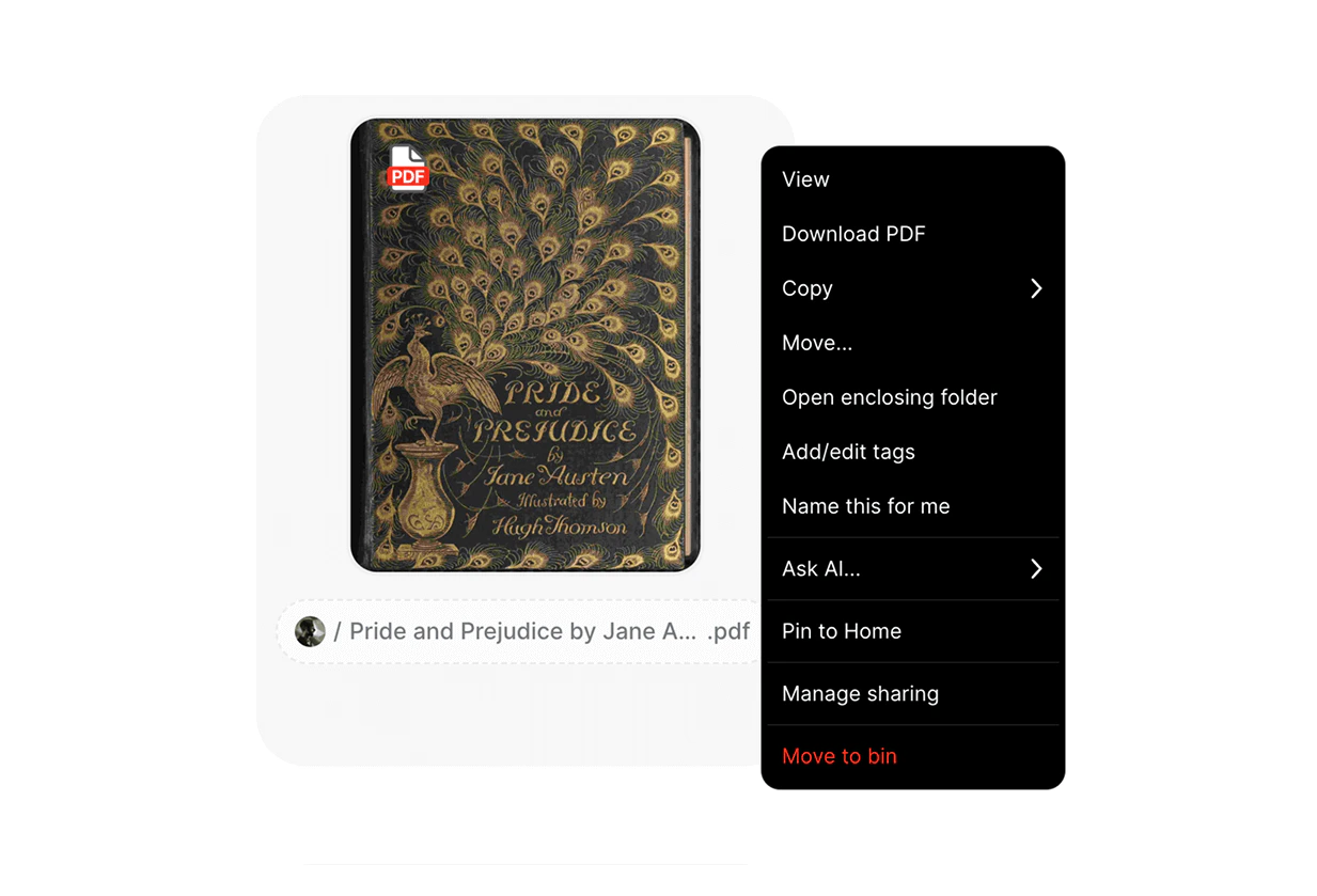 Item Context Menu Example Visual C