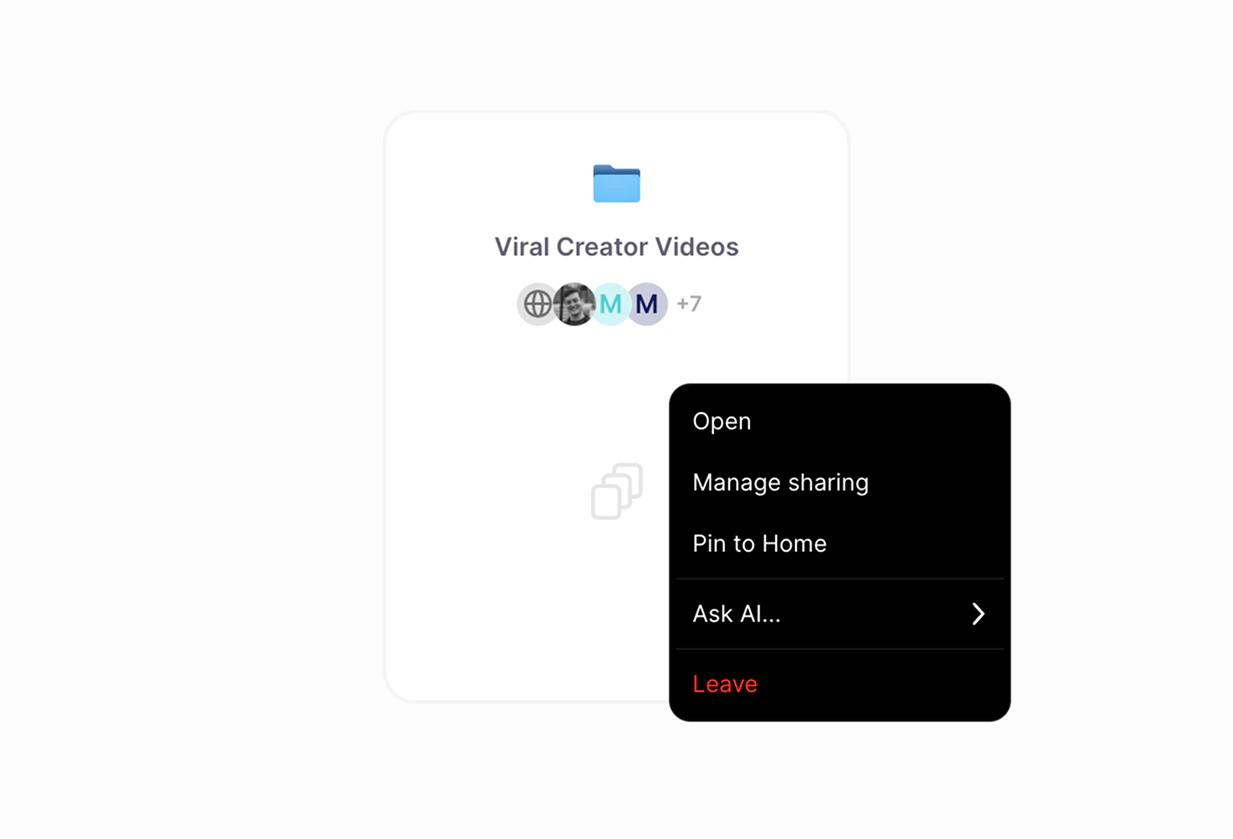 Space Context Menu Example Visual C