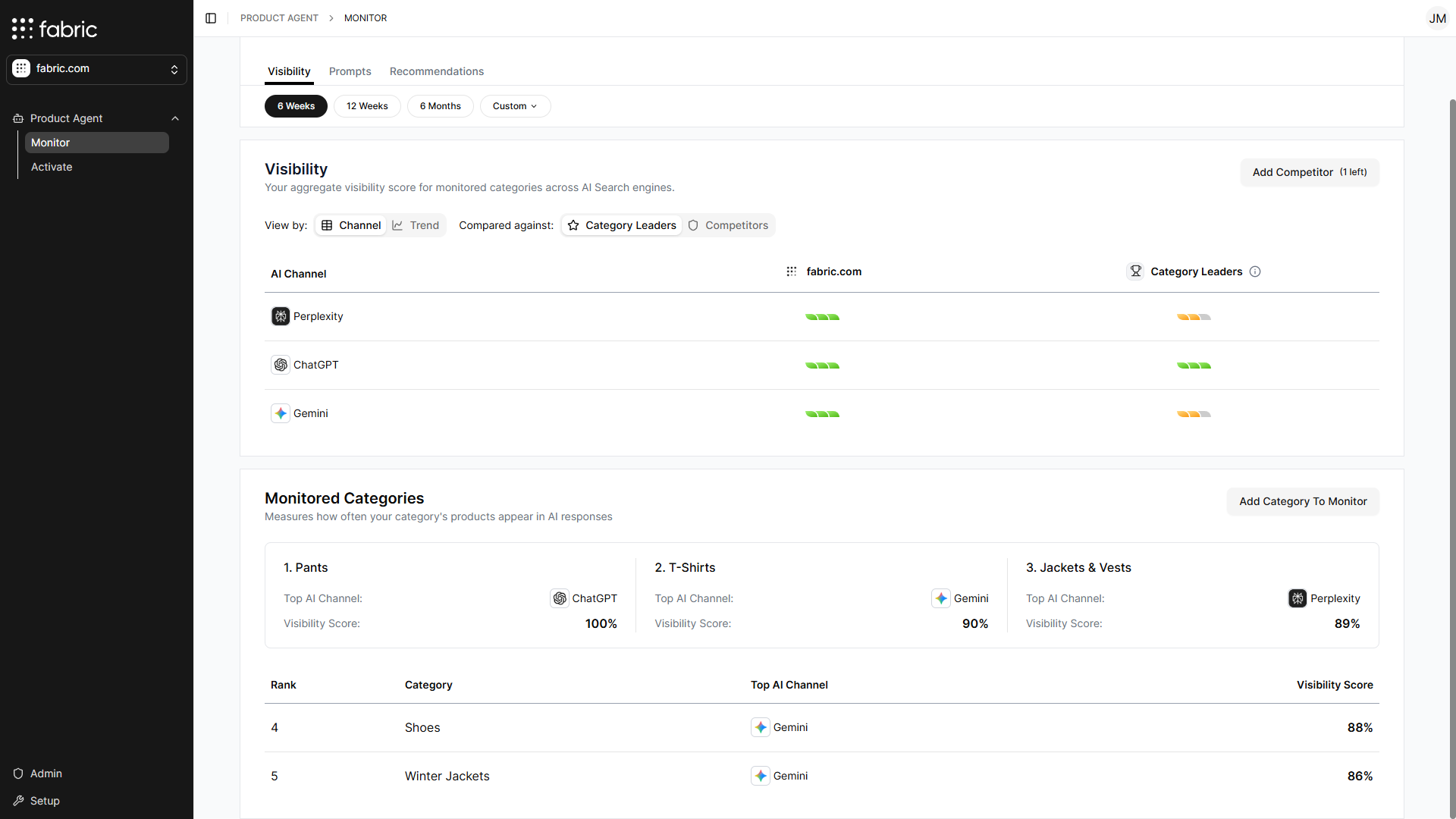 Monitor Visibility Landing Page