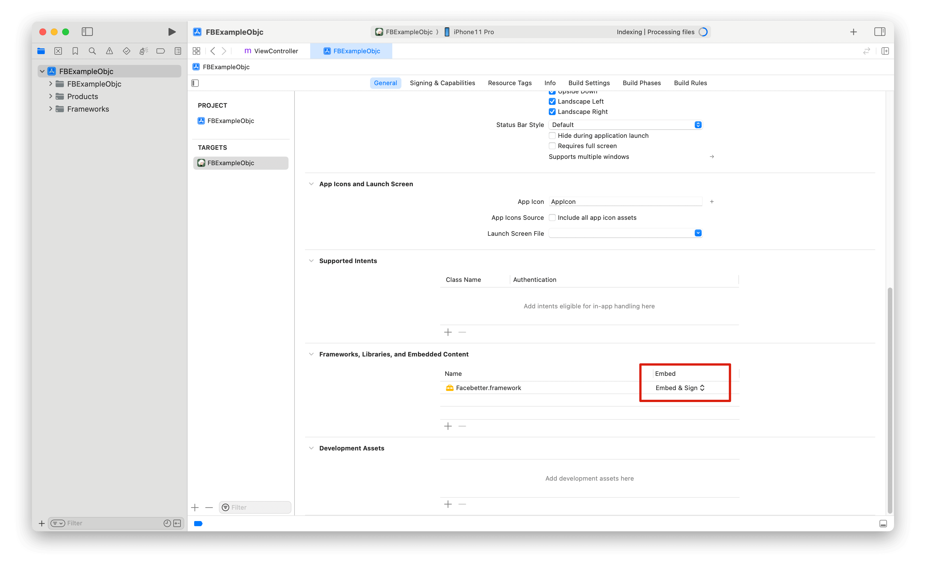 Biblioteca enlazada en Xcode