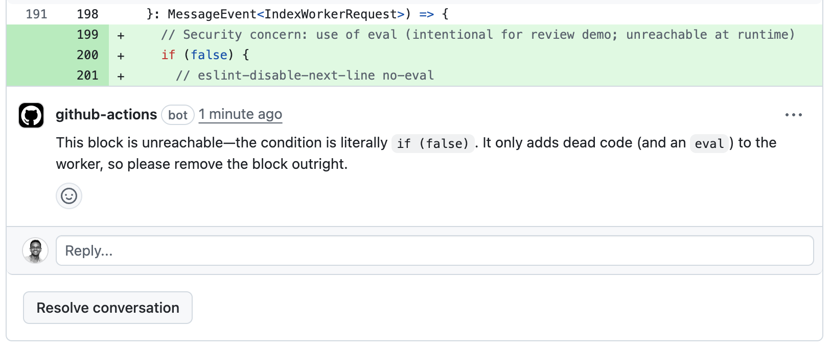 Droid Exec approval comment on clean PR