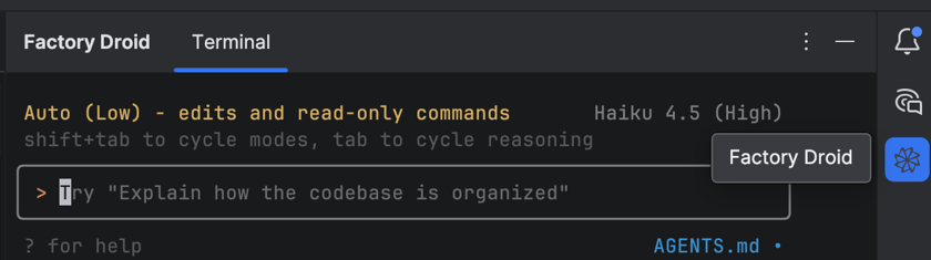 IDE Integrations - Factory Documentation