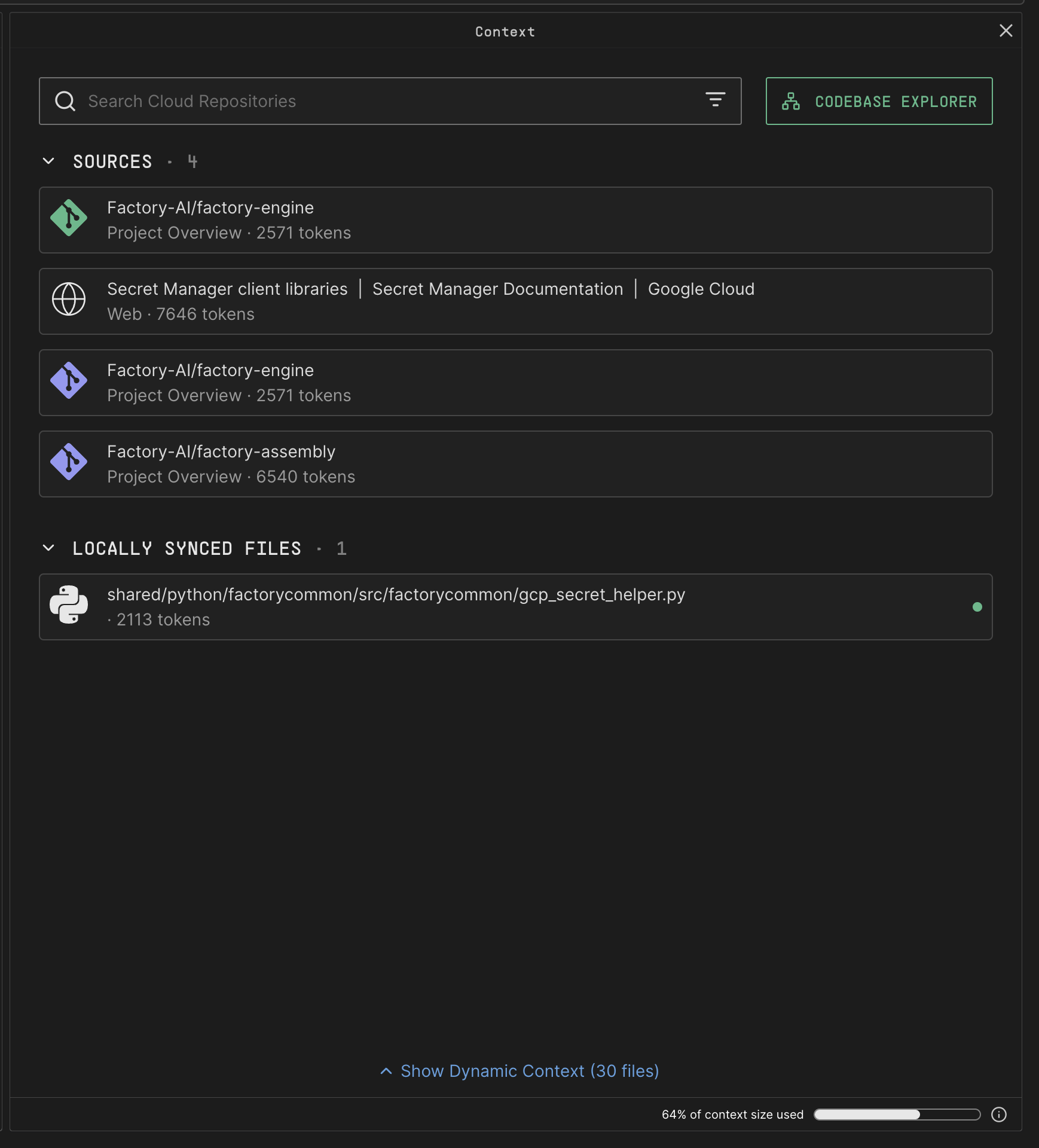 Context Panel