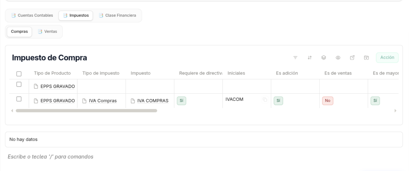 Purchase tax saved after using the check and the Action button