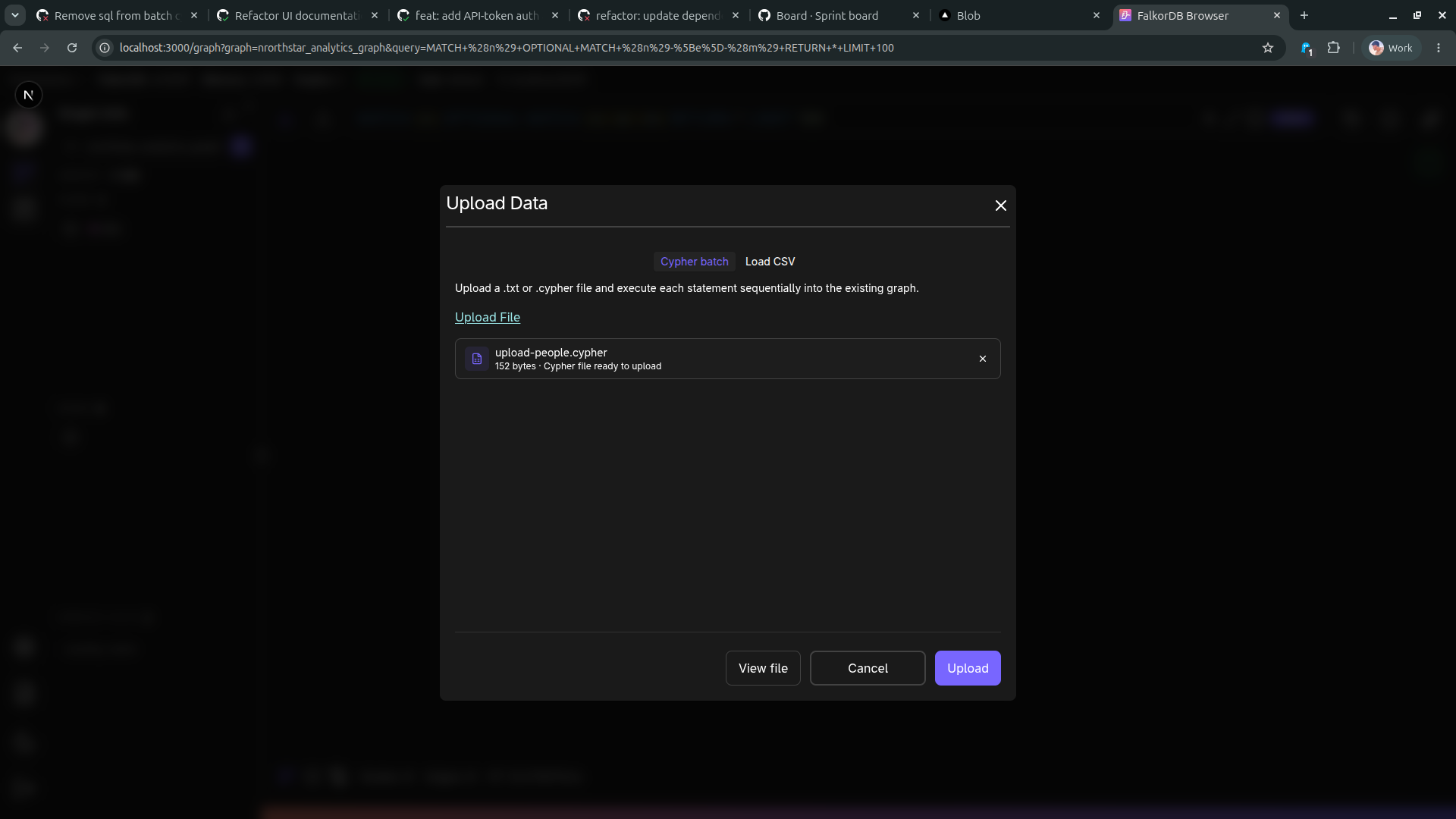 Upload Data - Cypher batch