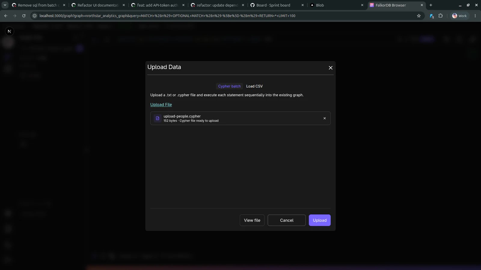 Upload Data - Cypher batch