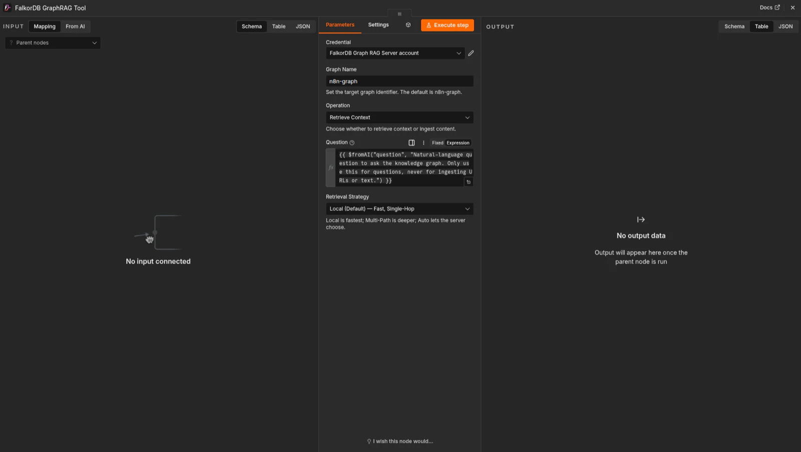 AI Agent tool configuration