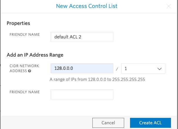 Twilio New Access Control Settings