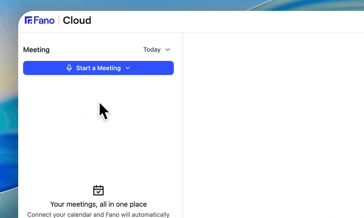 Start a Meeting