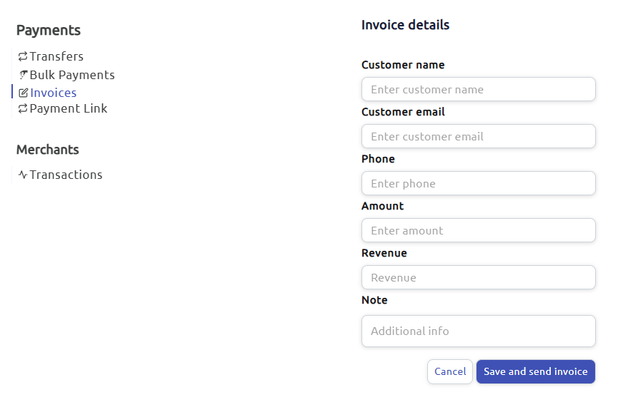 Simple invoice