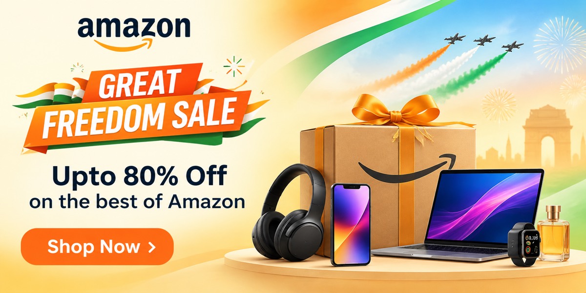 Amazon Great Freedom Sale — up to 80% off