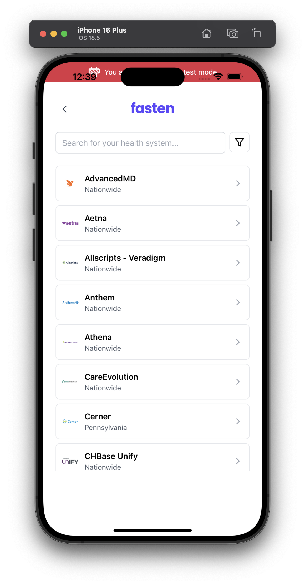 Quickstart - Fasten Connect