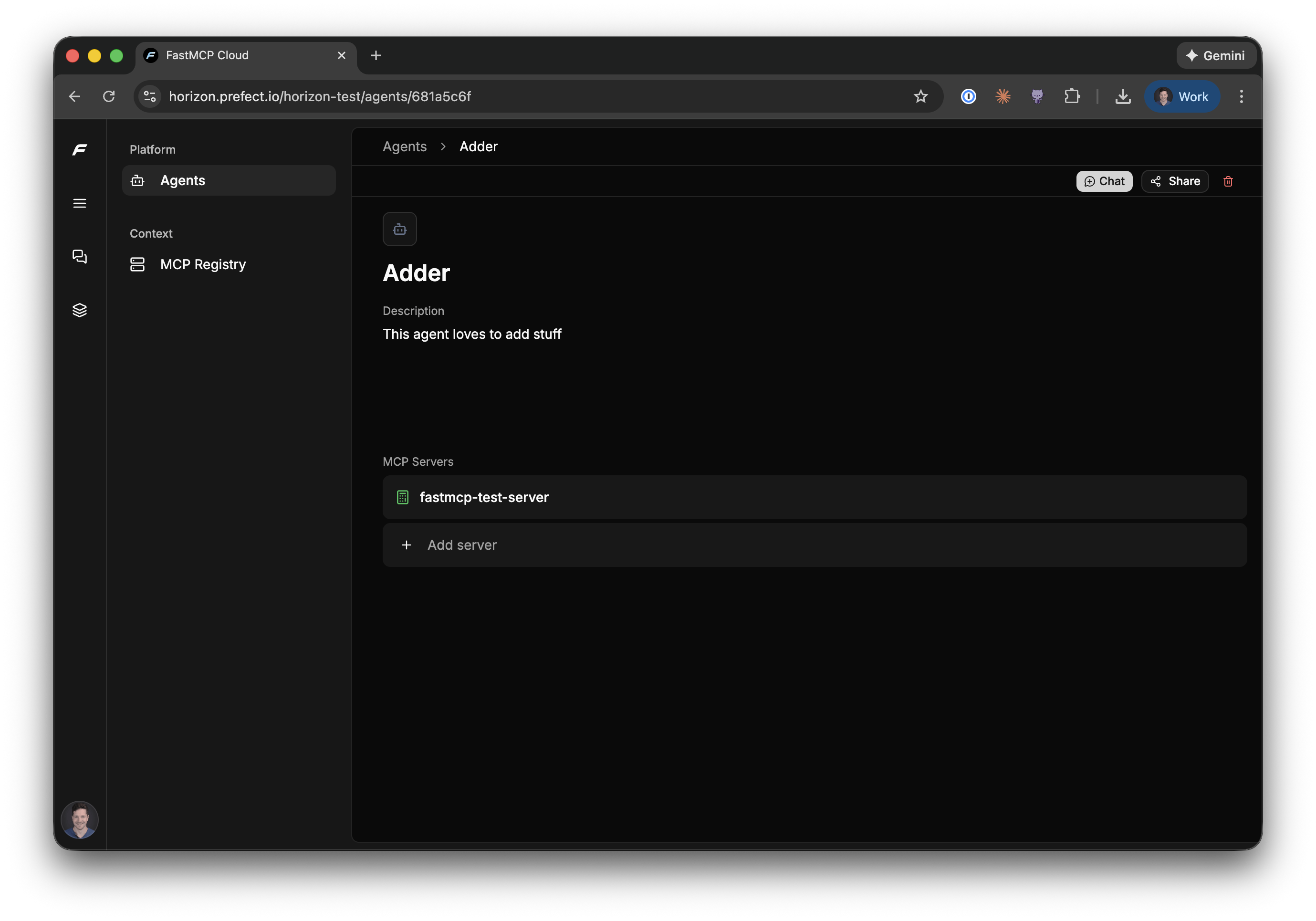 Horizon Agent configuration