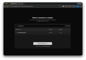 Horizon repository selection