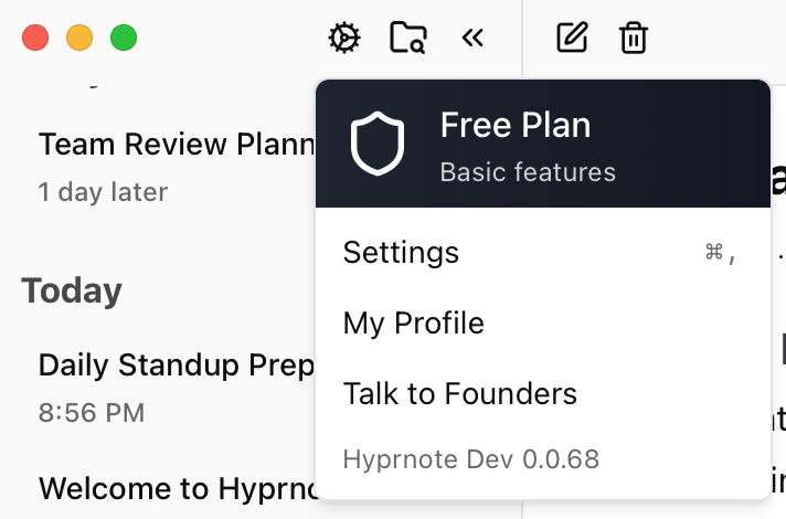 Hyprnote Free Hyprnote Free