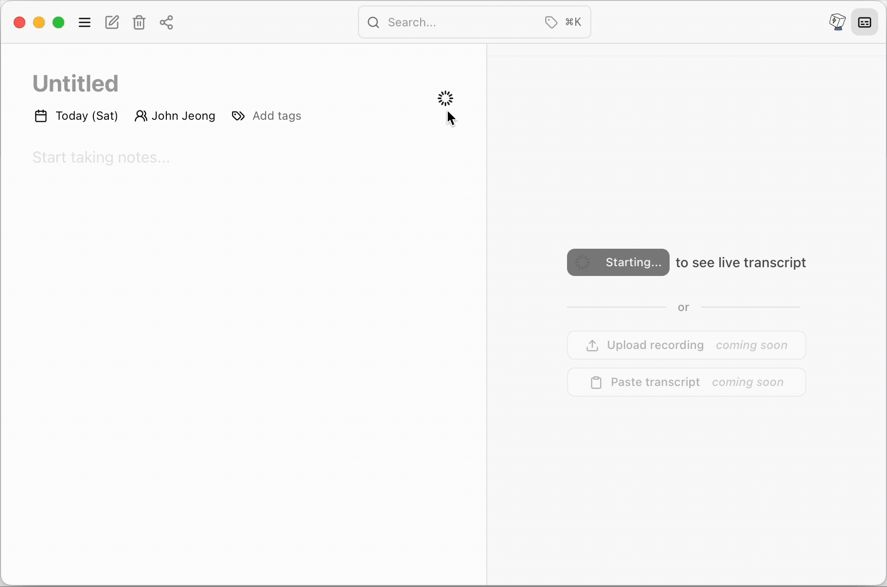 Using Hyprnote