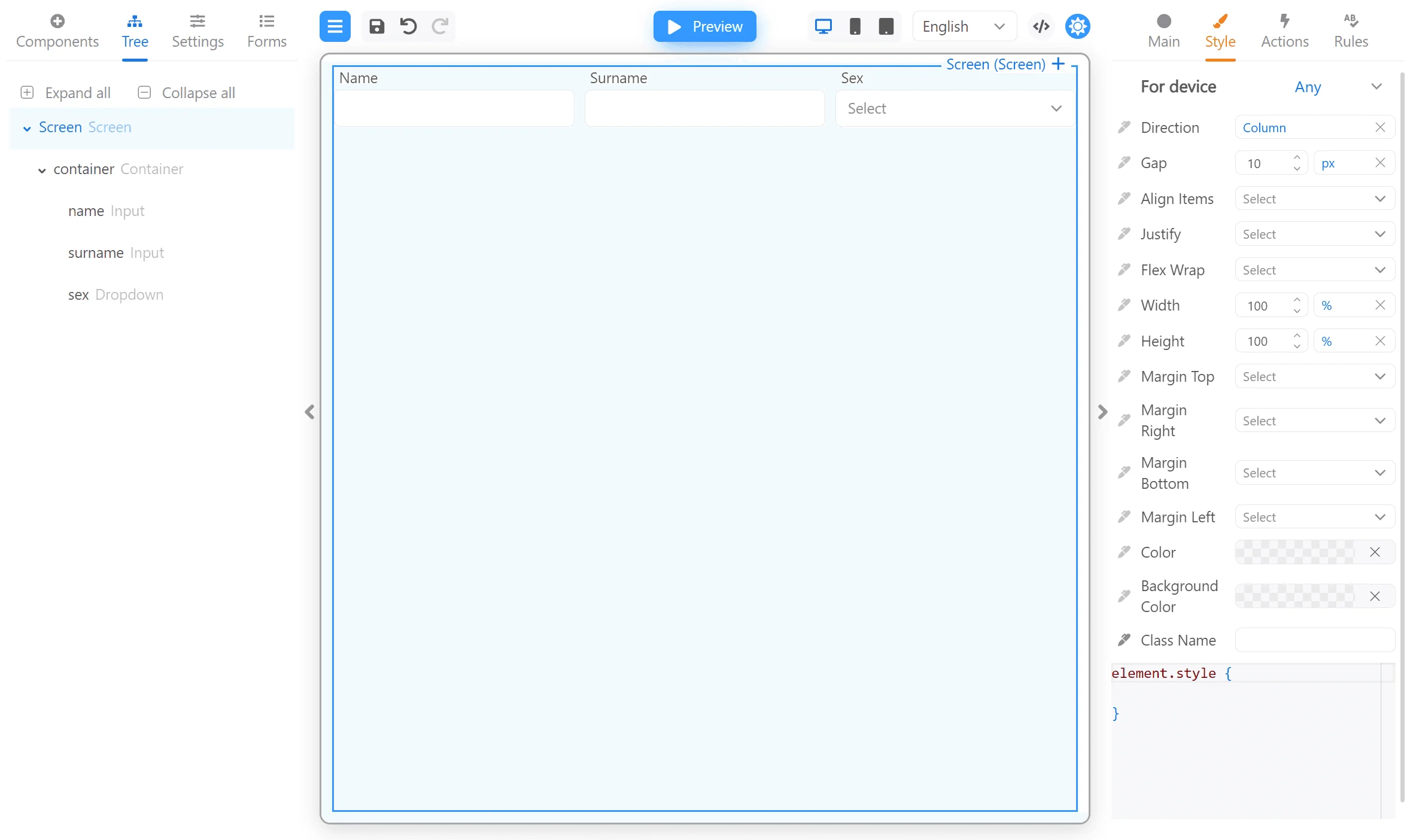 Adaptive layout 01