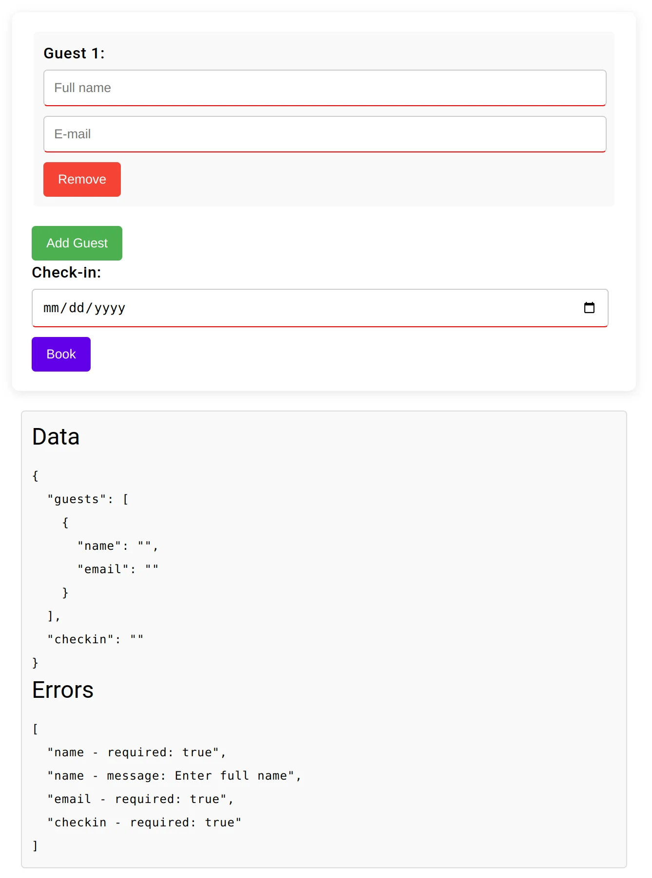 Angular form