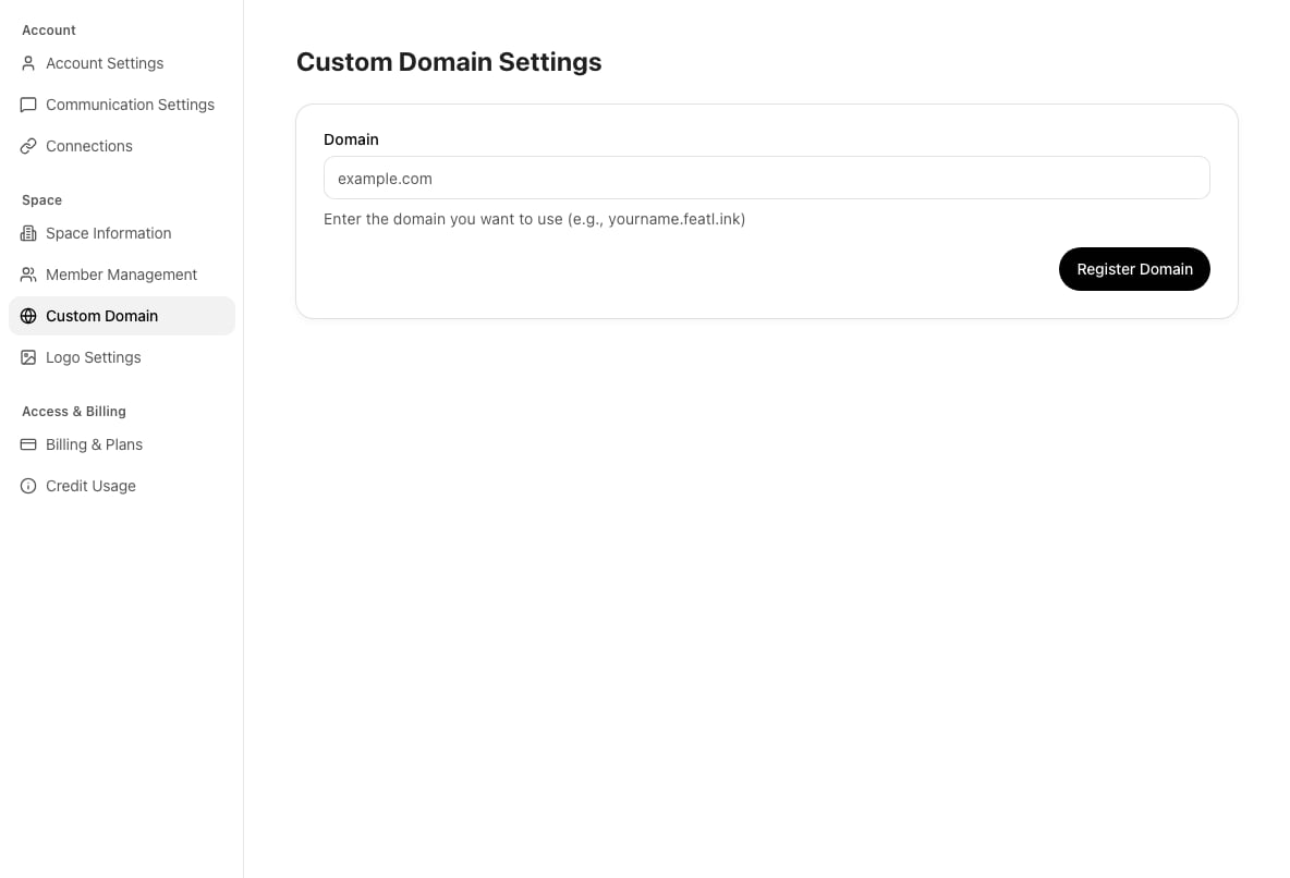 Custom domain