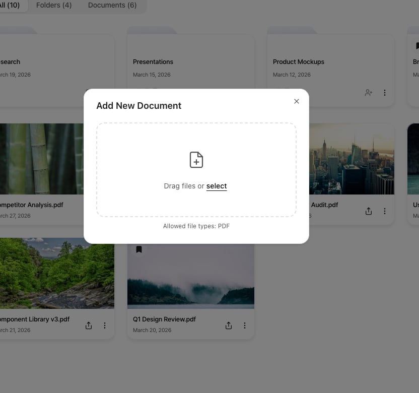 Upload document