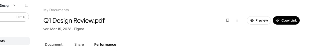 Share button location