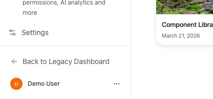 New Dashboard Sidebar Bottom