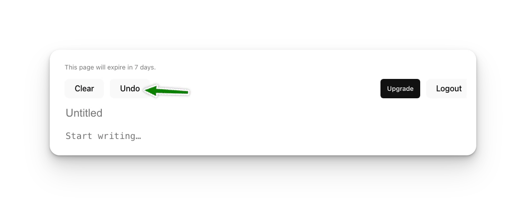 Undo Featureless
