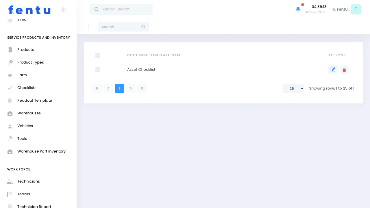 Document Template Edit Mode