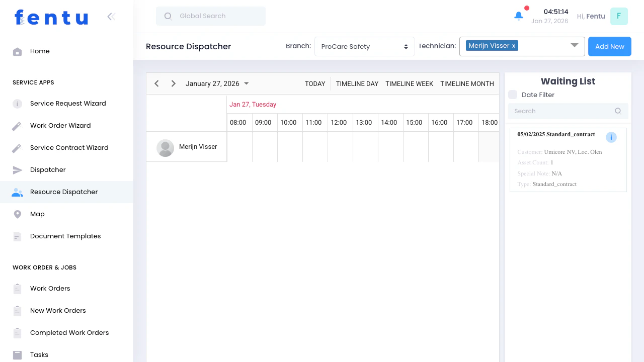 Resource Dispatcher Main View