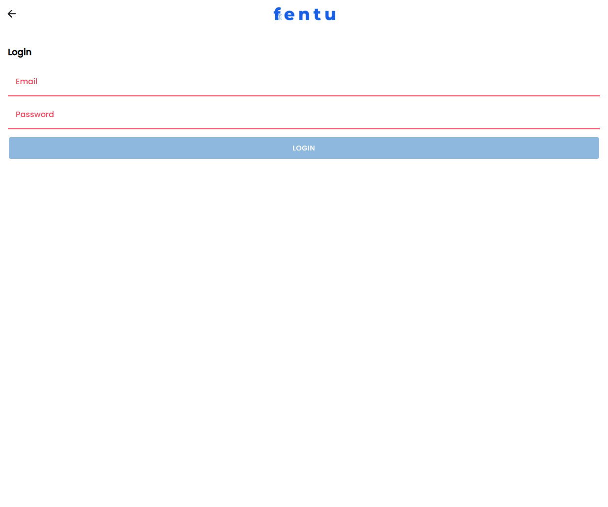 Fentu Mobile App Setup